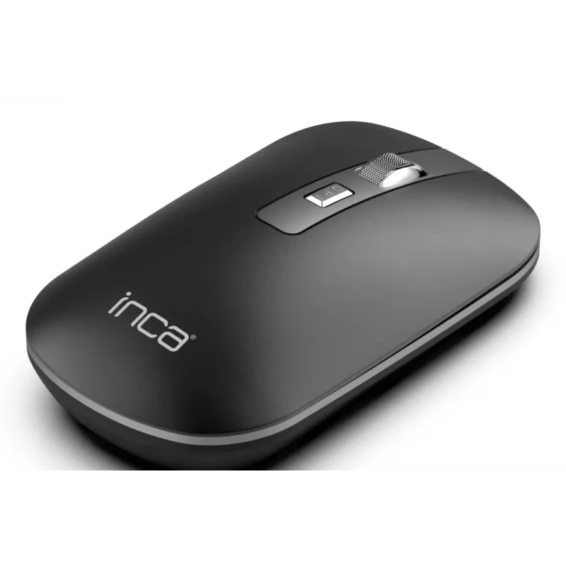 INCA Wireless pelė Iwm-531ra - Bluetooth & Rf Wireless 2.4GHz - 1600dpi - juoda/sidabrinė
