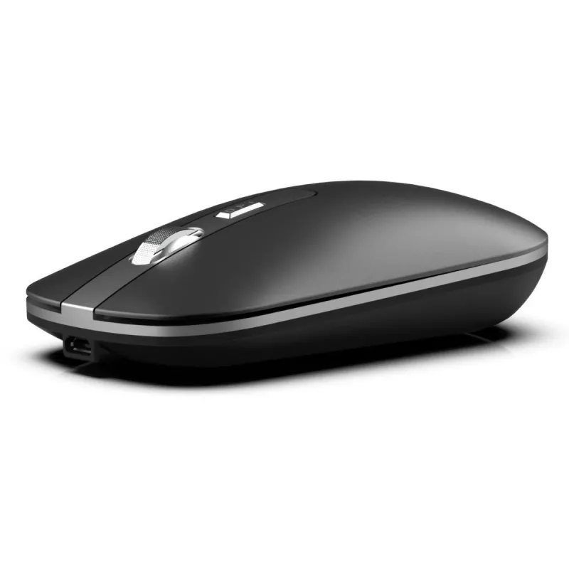 INCA Wireless pelė Iwm-531ra - Bluetooth & Rf Wireless 2.4GHz - 1600dpi - juoda/sidabrinė