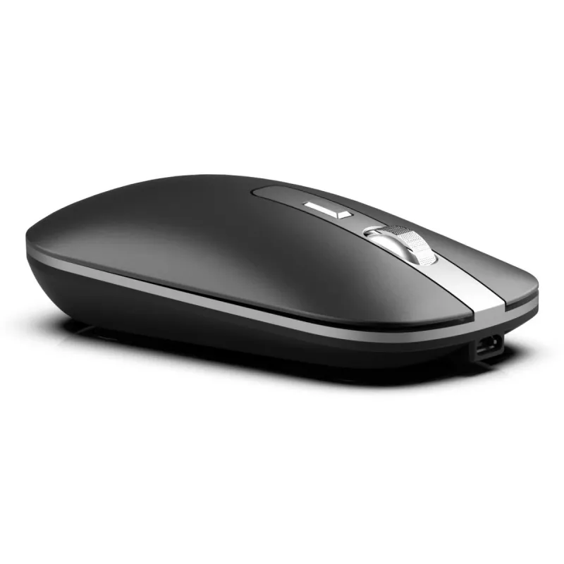INCA Wireless pelė Iwm-531ra - Bluetooth & Rf Wireless 2.4GHz - 1600dpi - juoda/sidabrinė