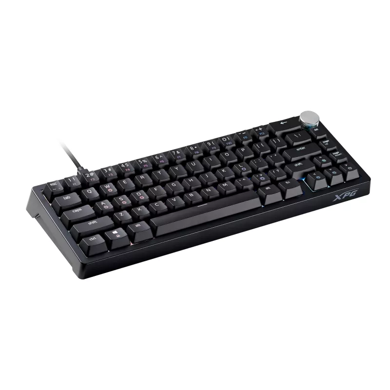 XPG SORCERER MINI ŽAIDIMŲ KLAVIATŪRA, laidinė, USB, mechaninė, QWERTY, RGB LED, juoda