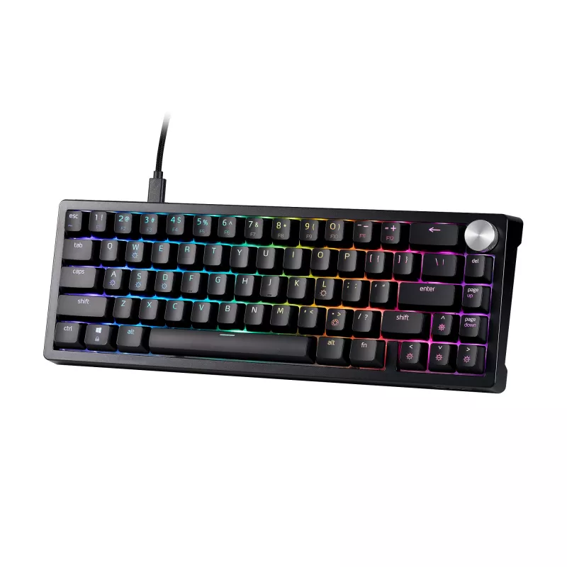 XPG SORCERER MINI ŽAIDIMŲ KLAVIATŪRA, laidinė, USB, mechaninė, QWERTY, RGB LED, juoda