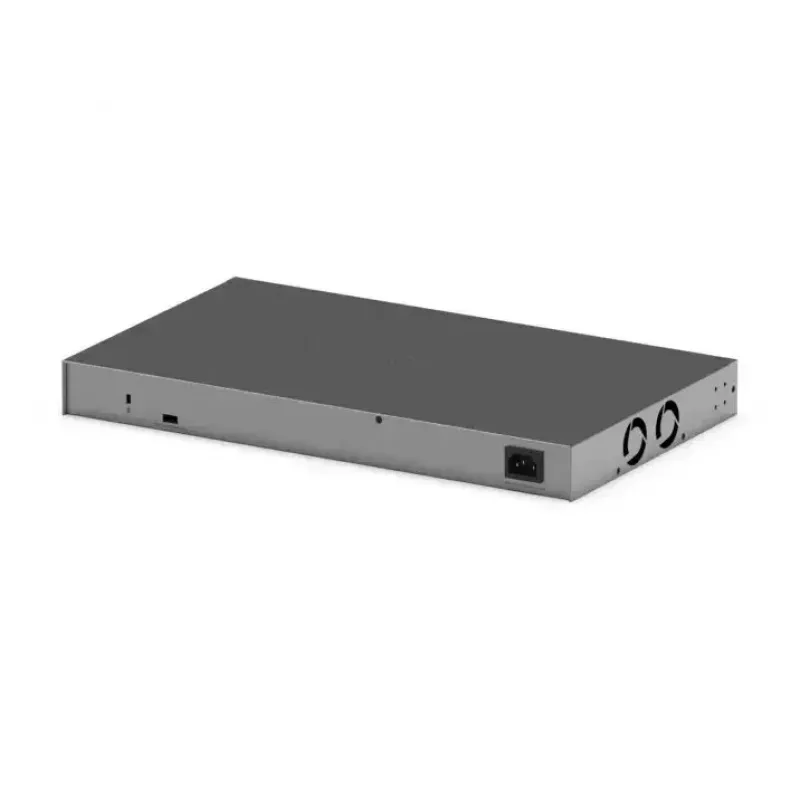 Valdomas Gigabit PoE jungiklis Netgear GS728TXUP — 24 × 10/100/1000 RJ-45, 128 Gbps, 1U, montuojamas stelaže