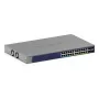 Valdomas Gigabit PoE jungiklis Netgear GS728TXUP — 24 × 10/100/1000 RJ-45, 128 Gbps, 1U, montuojamas stelaže