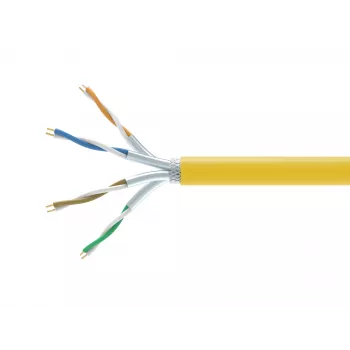 Tinklo kabelis EQUIP 404563 Cat7a S/FTP (S-STP) 1000 m, geltonas, 10GBase-T