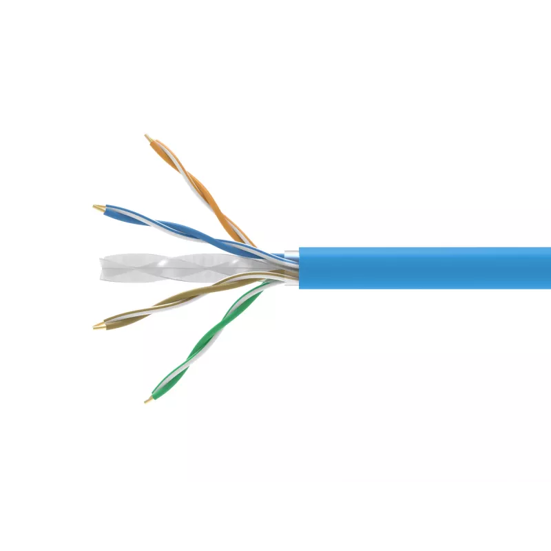 Tinklo kabelis EQUIP 404542 Cat6a U/UTP mėlynas, 305 m, 10GBase-T