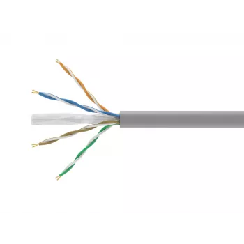 Tinklo kabelis EQUIP 404535 Cat6 U/UTP (UTP) pilkas, 305 m, 10/100/1000Base-T(X)