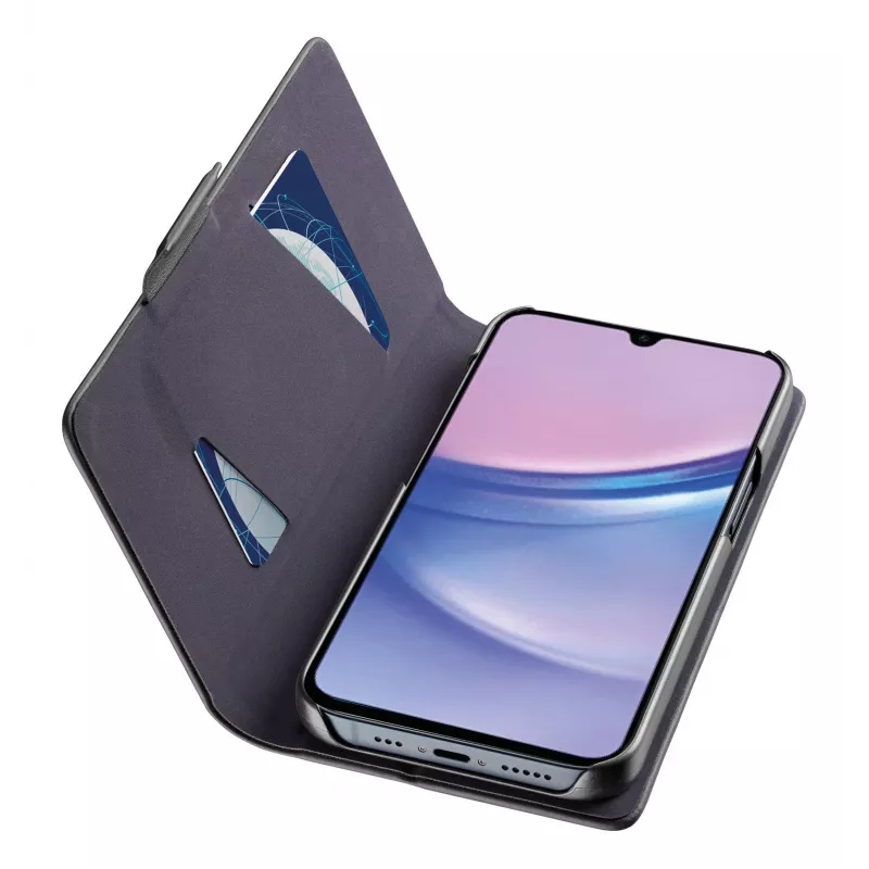 Cellularline Book - Galaxy A16 knygelės tipo dėklas su kortelių kišene ir magnetiniu užsegimu