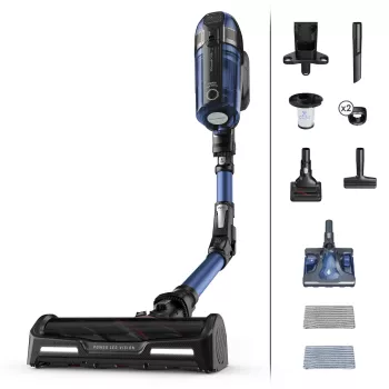 Rowenta X-Force Flex 12.60 Aqua RH98C0WO 2 viename belaidis kotinis siurblys, sausam ir drėgnam valymui, be maišelio, 320 W, 25,9 V, mėlynas/pilkas