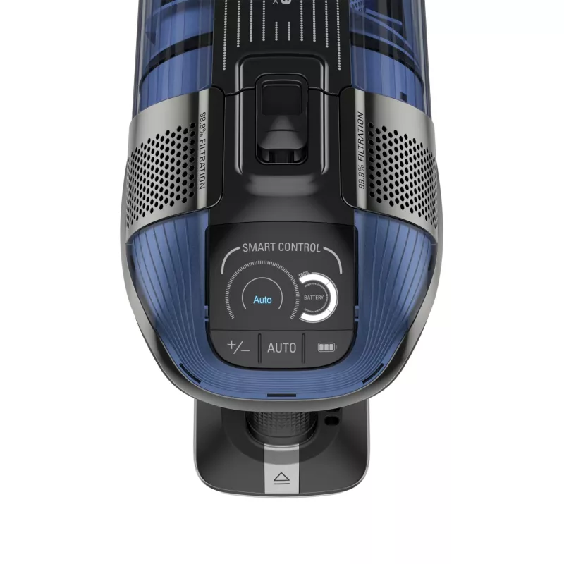 Rowenta RH98C0 2-in-1 lazdelinis dulkių siurblys, akumuliatorinis, sausas ir šlapias valymas, be maišelio, 0,9 l, 320 W, mėlyna, pilka