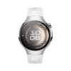 Išmanusis laikrodis HUAWEI WATCH 5 — apvalus 42 mm nerūdijančio plieno korpusas, 1,38 colio AMOLED, GPS, Bluetooth, 540 mAh baterija, smėlio spalvos korpusas su baltu dirželiu