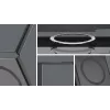 Flip dėklas Samsung Galaxy Z Flip7 — Samsung Spigen Capella Pro, skaidrus, PC+TPU, 6,9 colio ekranui