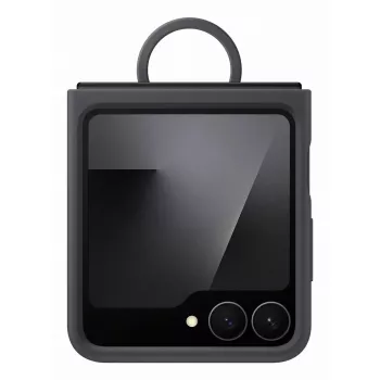Samsung EF-PF741TBEGWW silikoninis dėklas, skirtas Galaxy Z Flip7 FE, juodas