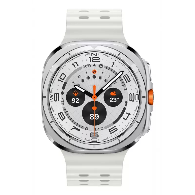 Samsung Galaxy Watch Ultra 3,81 cm (1,5 colio) AMOLED 47 mm Skaitmeninis 480 x 480 pikselių Liečiamas ekranas 4G Baltas Wi-Fi GPS (palydovas)