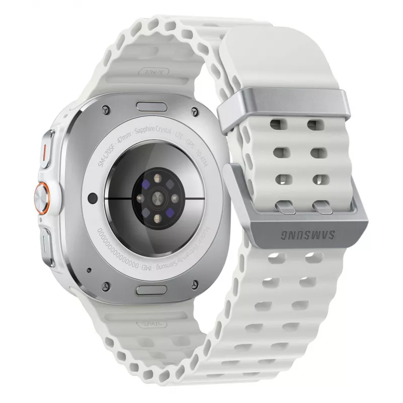 Samsung Galaxy Watch Ultra 3,81 cm (1,5 colio) AMOLED 47 mm Skaitmeninis 480 x 480 pikselių Liečiamas ekranas 4G Baltas Wi-Fi GPS (palydovas)