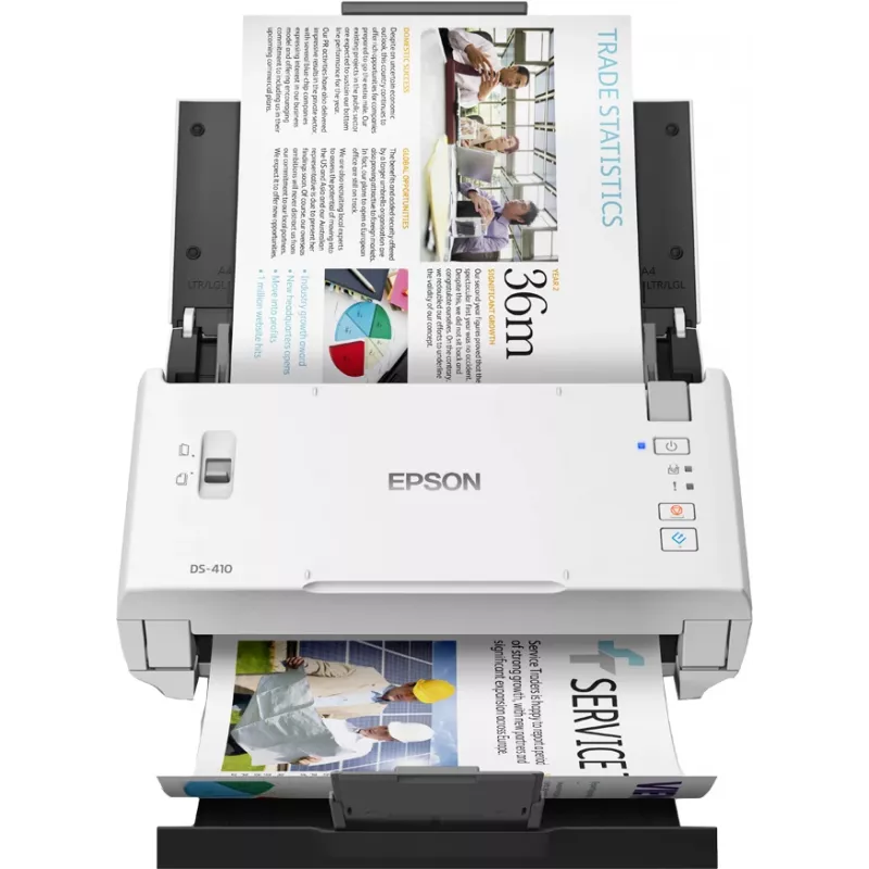 Epson WorkForce DS-410 lakštinis skaitytuvas 600 x 600 DPI A4 juoda, balta