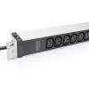DIGITUS 1U aliuminio SKL stovui montuojamas 12x C13 16A 230VAC 50/60Hz apsauginis kištukas
