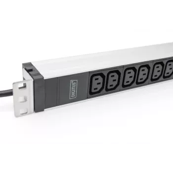 DIGITUS 1U aliuminio SKL stovui montuojamas 12x C13 16A 230VAC 50/60Hz apsauginis kištukas