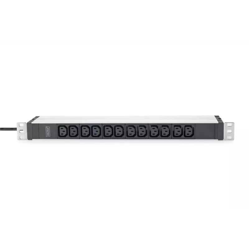 DIGITUS 1U aliuminio SKL stovui montuojamas 12x C13 16A 230VAC 50/60Hz apsauginis kištukas