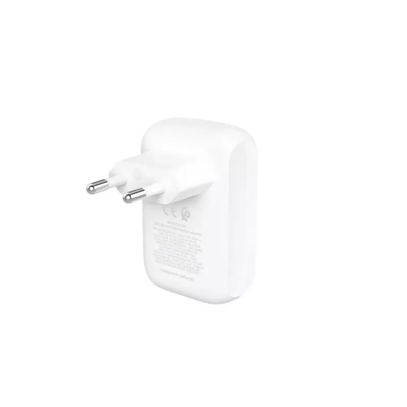 BELKIN Boostcharge 42w-30w USB-c+12w dvigubas sieninis įkroviklis, baltas