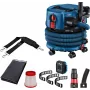 „Bosch GAS 18V-12 MC Professional“ 12 l cilindrinis siurblys sausam ir šlapiam valymui, komplektas
