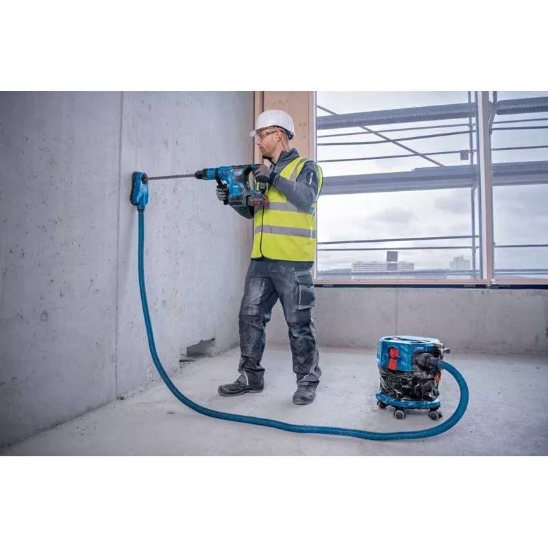 „Bosch GAS 18V-12 MC Professional“ 12 l cilindrinis siurblys sausam ir šlapiam valymui, komplektas