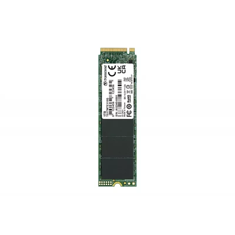 SSD disk Transcend 1 TB M.2 PCI Express 3.0 NVMe QLC 3D NAND model 110Q