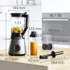 Bosch Serie 4 MMB6177S blenderis 1,5 L Stalo blenderis 1200 W Juoda, Sidabrinė