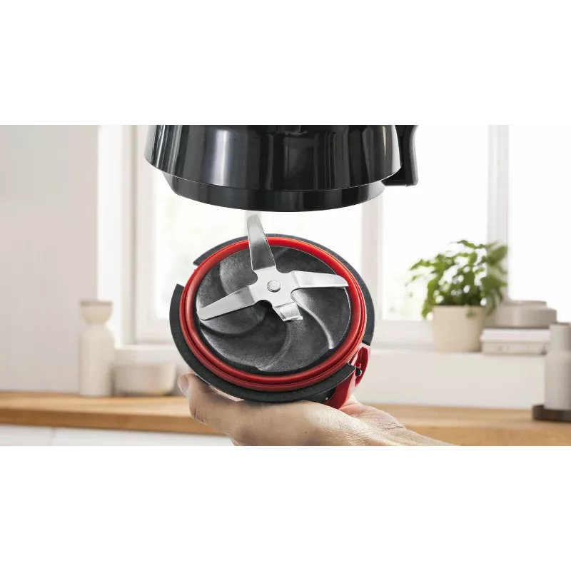 Bosch Serie 4 MMB6177S blenderis 1,5 L Stalo blenderis 1200 W Juoda, Sidabrinė