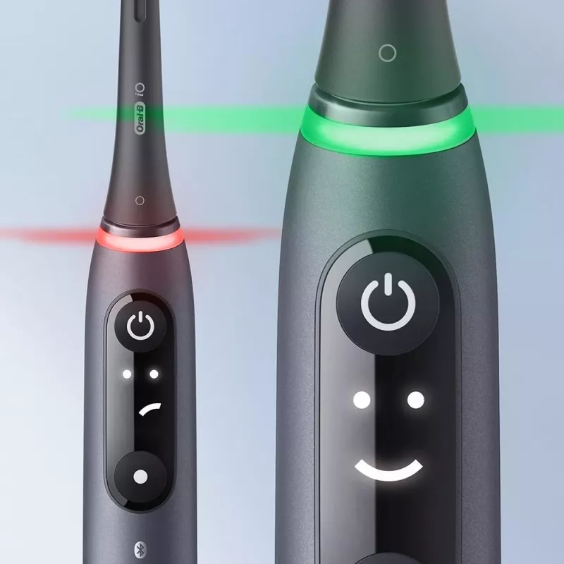 Oral-B iO elektrinis dantų šepetėlis Suaugusiesiems Rotacinis dantų šepetėlis Juoda