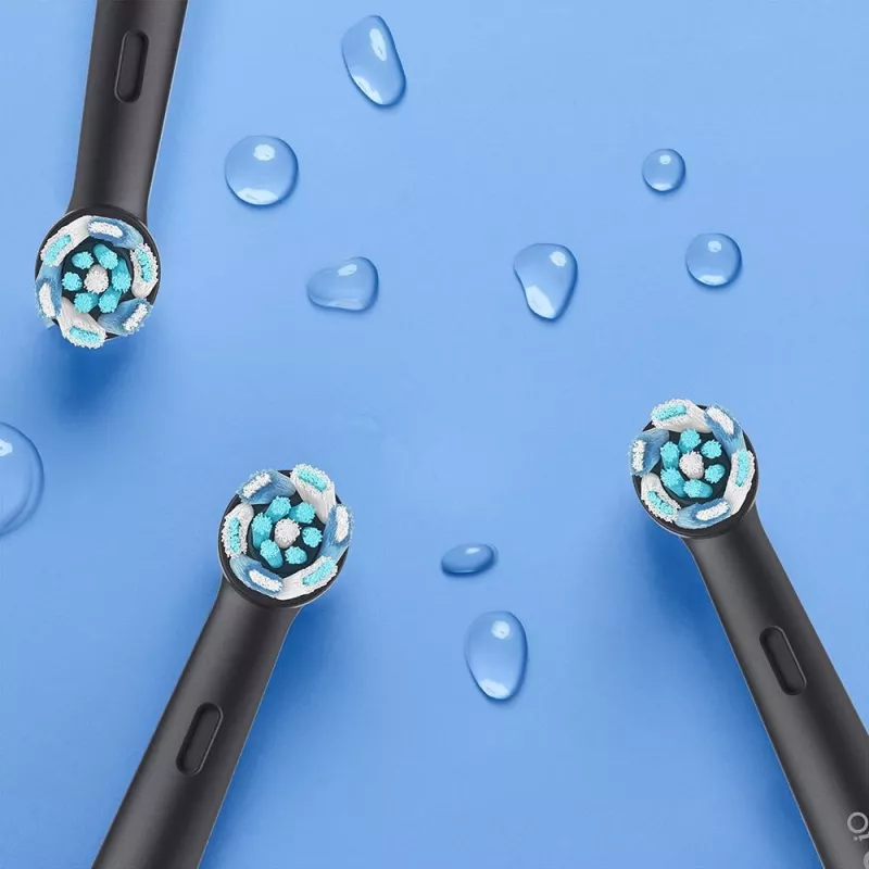 Oral-B iO elektrinis dantų šepetėlis Suaugusiesiems Rotacinis dantų šepetėlis Juoda
