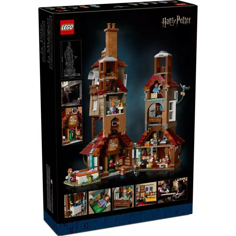 LEGO Harry Potter The Burrow Collectors Edition 76437 statybos rinkinys, 2405 dalys, 10 minifigūrėlių, 460×250×230 mm