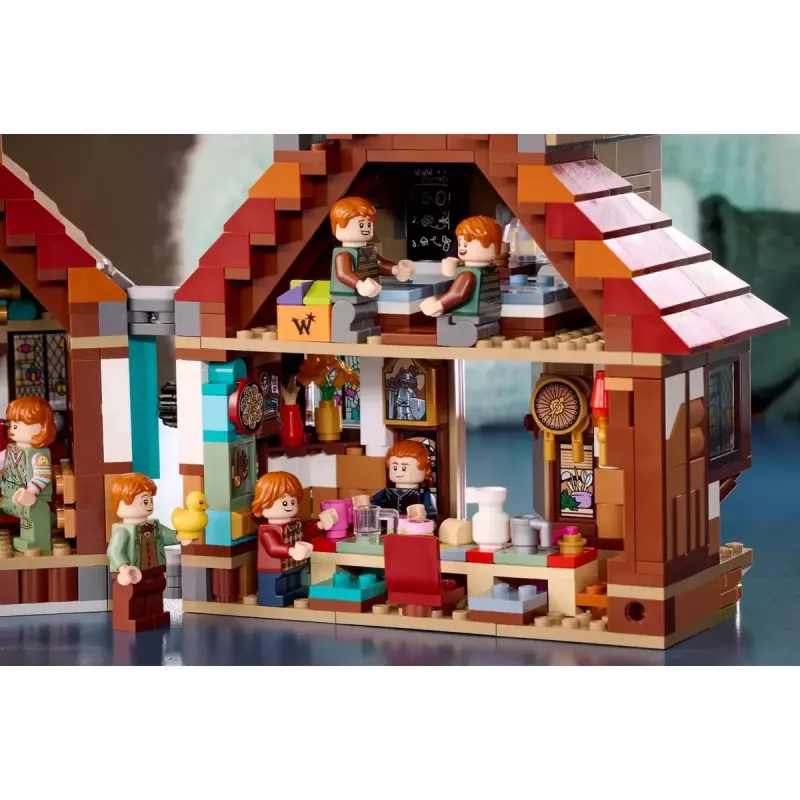 LEGO Harry Potter The Burrow Collectors Edition 76437 statybos rinkinys, 2405 dalys, 10 minifigūrėlių, 460×250×230 mm