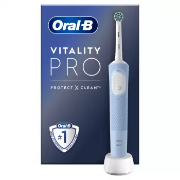 Oral-B Vitality Pro suaugusiųjų besisukantis-svyruojantis dantų šepetėlis pilkas, baltas