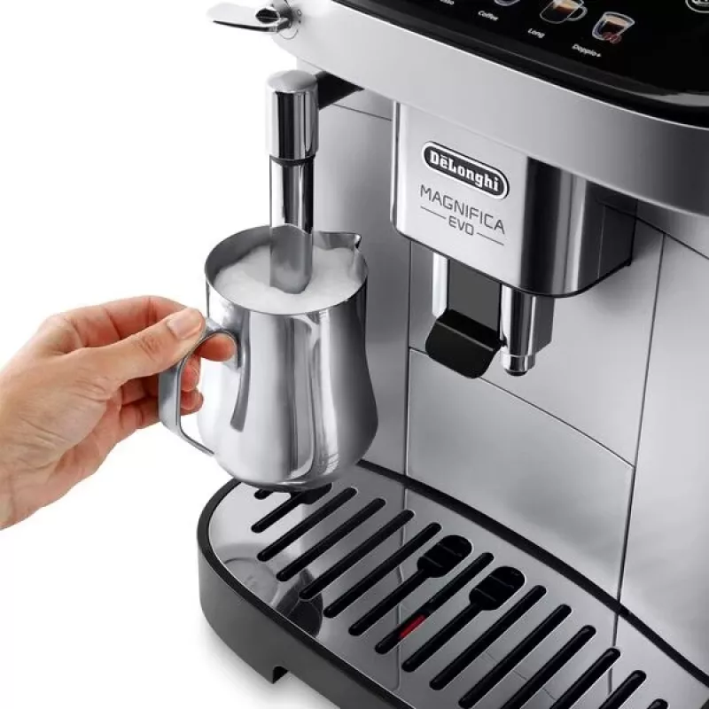 Kombinuotas espreso aparatas De’Longhi Magnifica ECAM290.31.SB — 1,8 L vandens talpa, 250 g pupelių talpykla, 15 barų, 2 puodeliai