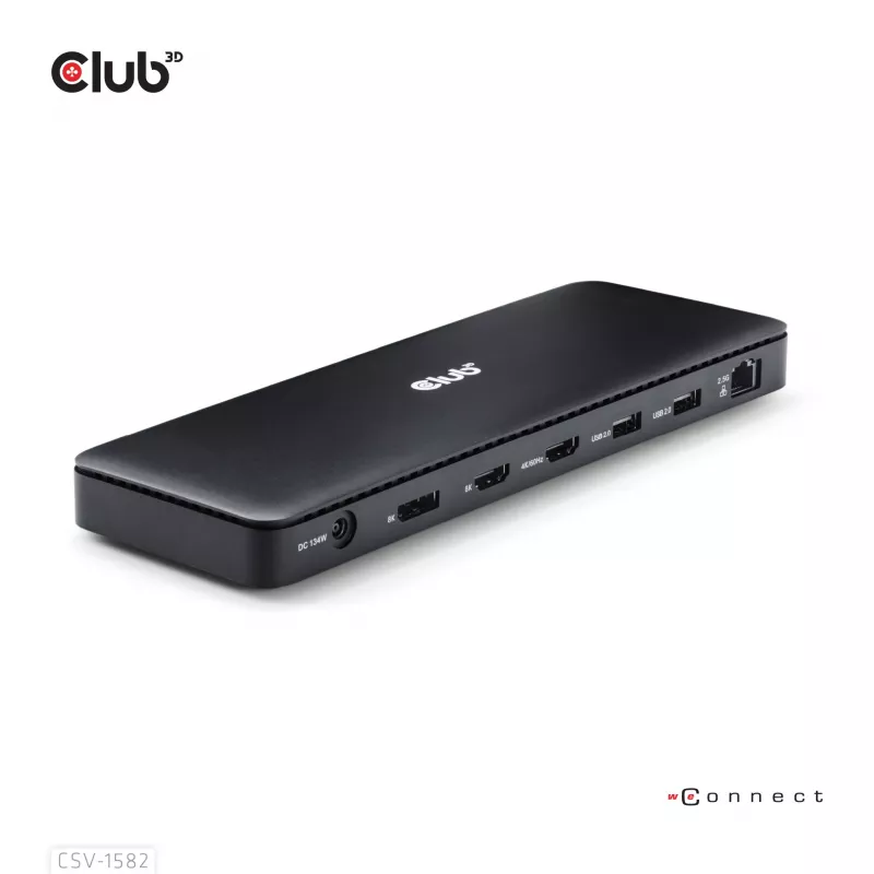 CLUB3D Thunderbolt™ 4 sertifikuota 12-in-1 prijungimo stotelė