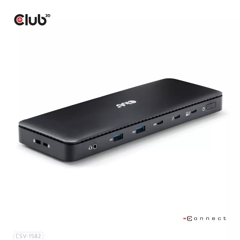 CLUB3D Thunderbolt™ 4 sertifikuota 12-in-1 prijungimo stotelė