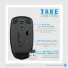 HP Wireless Mouse X200, ambidekstrinė, optinė, RF belaidė, 1600 DPI, juoda