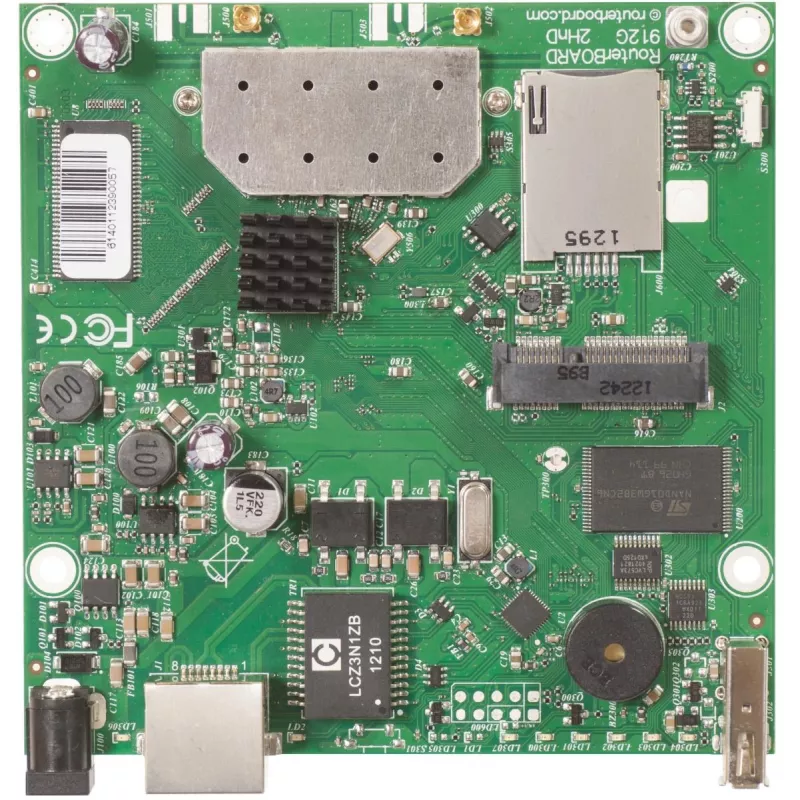 Pagrindinė plokštė Mikrotik RB912UAG-2HPND vienos juostos 2,4 GHz Wi‑Fi 4