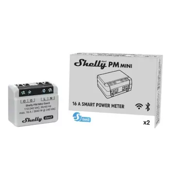 Smart switch Shelly PM Mini Gen3 Wireless 110-240V 1.2W