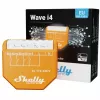 Išmanusis jungiklis „Shelly Qubino Wave i4“ – belaidis scenų valdiklis 110–240 V, 16 A, 50/60 Hz, oranžinis