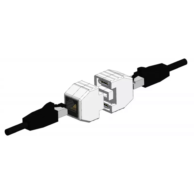 ALLNET ALL-RJ45-MAGNET sąsajos plokštės / adapteris RJ-45 Balta 90W