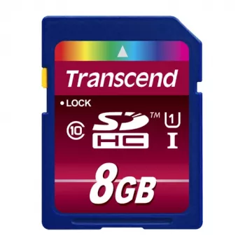 „Flash Memory Transcend“ 8 GB SDHC Class 10 UHS-I 600x TS8GSDHC10U1