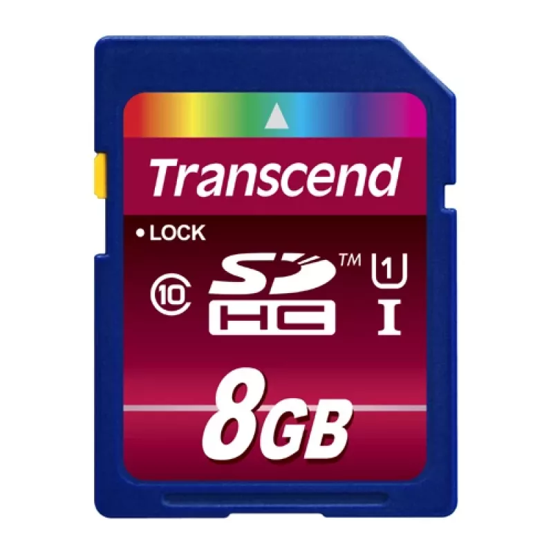 „Flash Memory Transcend“ 8 GB SDHC Class 10 UHS-I 600x TS8GSDHC10U1