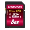 „Flash Memory Transcend“ 8 GB SDHC Class 10 UHS-I 600x TS8GSDHC10U1