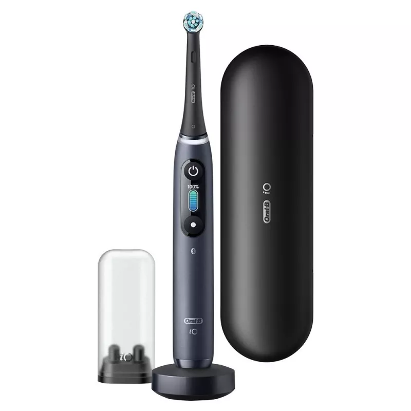 Oral-B iO elektrinis dantų šepetėlis Suaugusieji Rotacinis dantų šepetėlis Juoda
