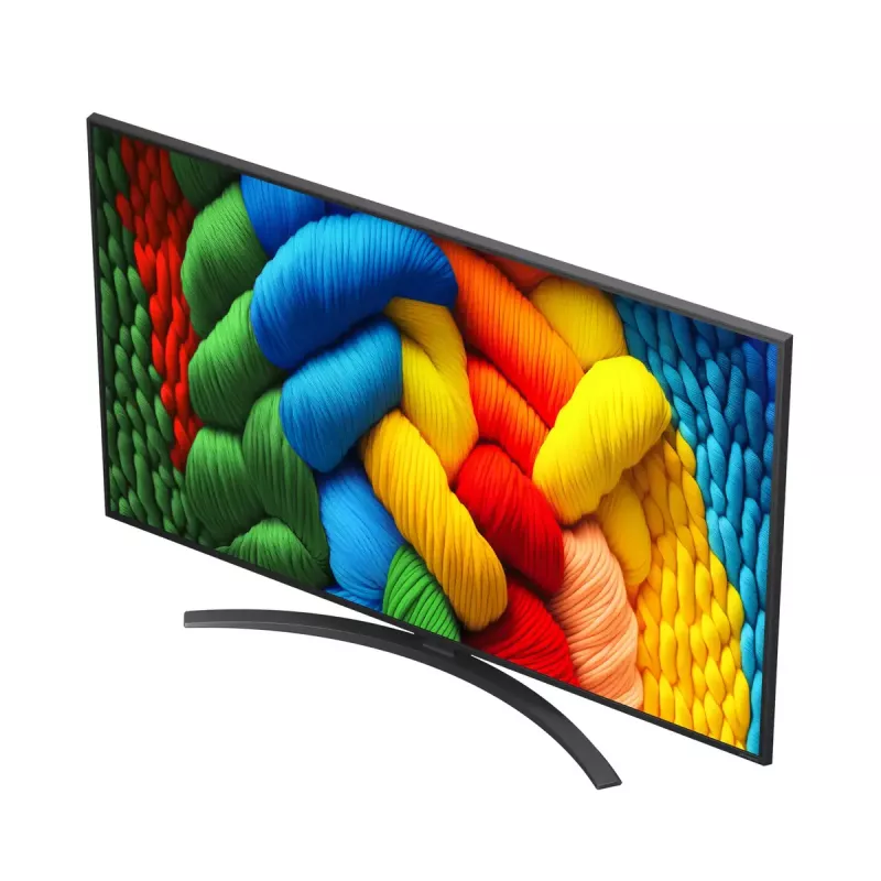 LG NanoCell AI 55NANO81A6A 139,7 cm (55 colių) 4K Ultra HD išmanusis televizorius su „Wi-Fi“, juodos spalvos