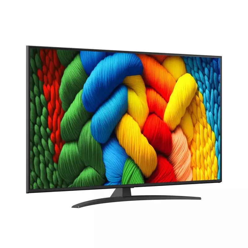 LG NanoCell AI 55NANO81A6A 139,7 cm (55 colių) 4K Ultra HD išmanusis televizorius su „Wi-Fi“, juodos spalvos