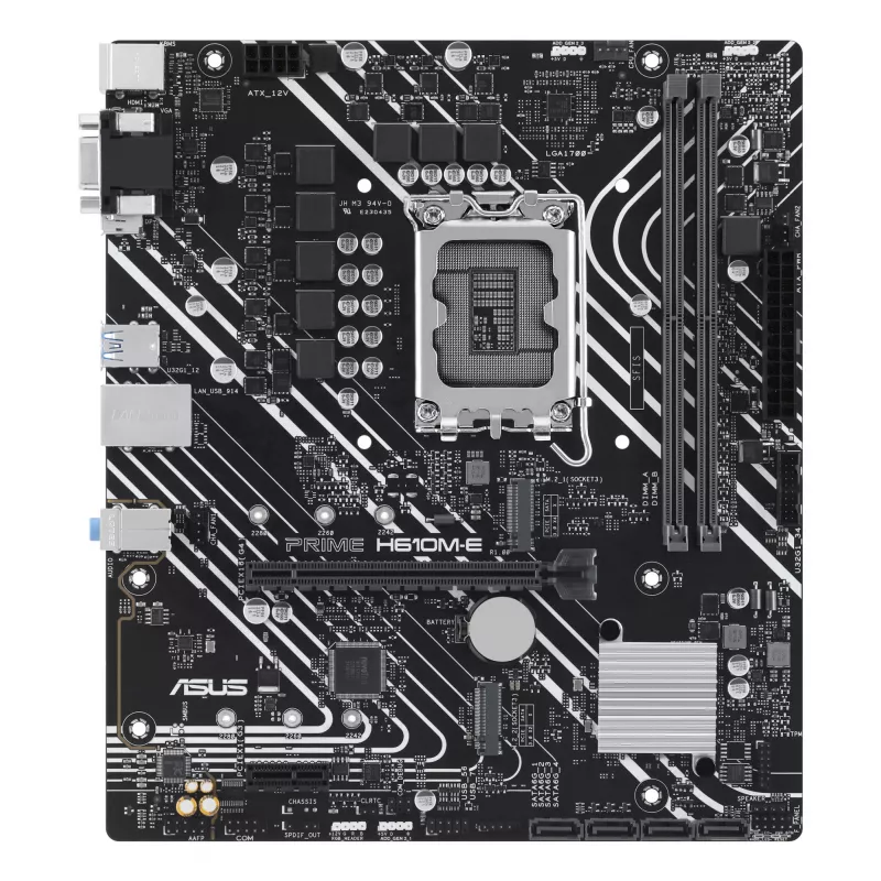 Motininė plokštė ASUS PRIME H610M-E-CSM Intel H610 LGA 1700 micro ATX