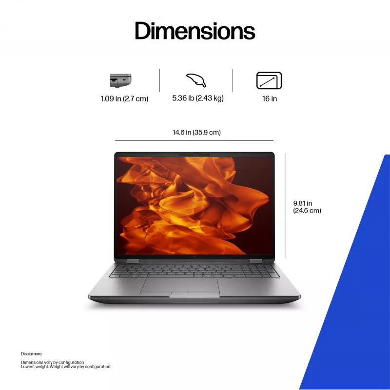 Mobilioji darbo stotis HP ZBook Fury G1i 16 colių Intel Core Ultra 7 32GB 1TB NVIDIA RTX Pro 1000 Windows 11 Pro