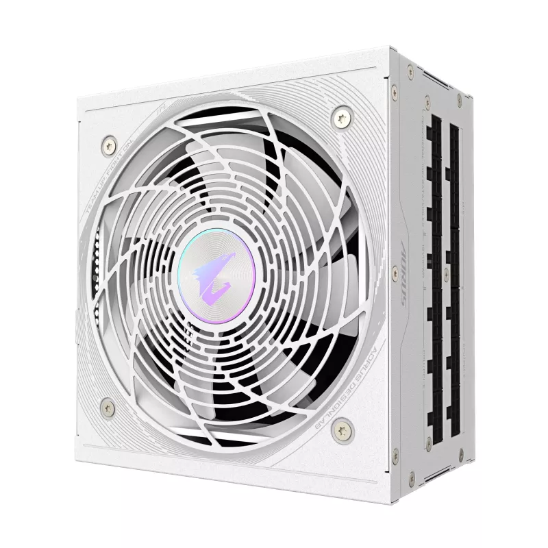 Maitinimo blokas GIGABYTE AORUS ELITE P1000W ATX 3.1 1000W 80 PLUS Platinum Fully-Modular White, 6x (6+2) PCIe, 8 SATA